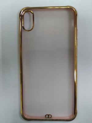 Накладка для i-Phone XS Max матовая бока золотые Накладка для i-Phone XS Max матовая бока золотые