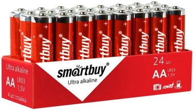 Батарейка алкалиновая Smartbuy LR6/4S (24/480)  (SBBA-2A24S) Батарейка алкалиновая Smartbuy LR6/4S (24/480)  (SBBA-2A24S)