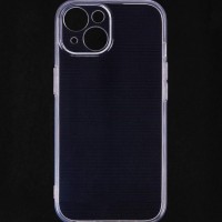 Чехол-накладка силикон i-Phone 15 прозрачный с закрытой камерой тех.пак