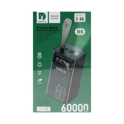 Powerbank Dsaila B5 60000mAh 2USB 2.4A черный Powerbank Dsaila B5 60000mAh 2USB 2.4A черный