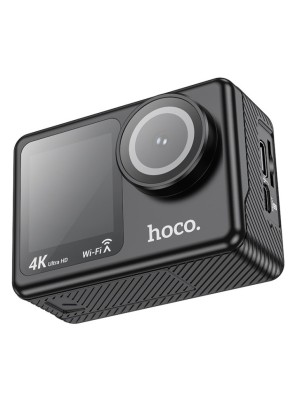 Экшн-камера Hoco DV101 4k/2160P/30fps черный Экшн-камера Hoco DV101 4k/2160P/30fps.Схема: Allwinner V3 SENSOR Sony175 (800W pixels)
 Дисплей: 1.3 дюйма + 2 дюйма IPS HD экран.
 Поддержка съемки видео 4K/30fps и фото 16MP.
 Поддержка HDMI, WiFi, APP; Поддержкаs карт памяти до 128GB.
 Батарея: съемная 3.7V/900mAh
 Размер: 60.3*43.3*31.5mm; вес: 58g.
 Водонепроницаемость до 30 метров(с водонепроницаемым чехлом только.).