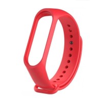 Ремешок для Xiaomi Mi Band 3/4 силиконовый красный