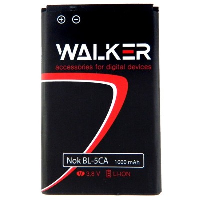 Аккумуляторная батарея Walker для Nokia BL-5CA 1020mAh Аккумуляторная батарея Walker для Nokia BL-5CA 1020mAh