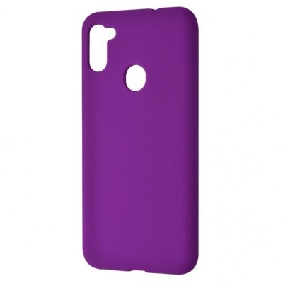 Накладка для Samsung Galaxy A11 Silicone cover фиолетовая Накладка для Samsung Galaxy A11 Silicone cover фиолетовая
