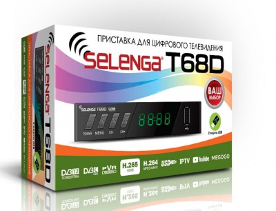 ТВ-приставка для приема цифрового телевидения Selenga T68D ТВ-приставка для приема цифрового телевидения Selenga T68D