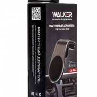 Держатель в автомобиль в воздуховод магнитный Walker CX-004 черный