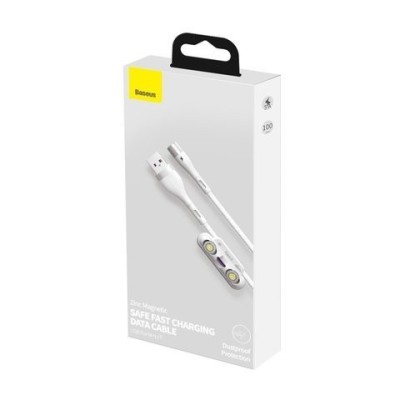 Usb Кабель-зарядка Micro+Lightning+Type-C Baseus Zinc Magnetic 1м 5A CA1T3-B02 белый Usb Кабель-зарядка Micro+Lightning+Type-C Baseus Zinc Magnetic 1м 5A CA1T3-B02 белый