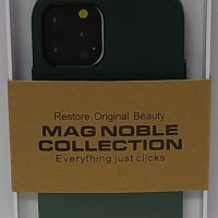 Накладка для i-Phone 12/12 Pro K-Doo Mag Noble кожаная зелёная