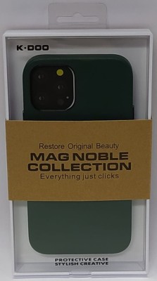 Накладка для i-Phone 12/12 Pro K-Doo Mag Noble кожаная зелёная Накладка для i-Phone 12/12 Pro K-Doo Mag Noble кожаная зелёная