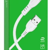 Usb Кабель-зарядка Micro Borofone BX51 Trumph 2.4A 1м силиконовый белый