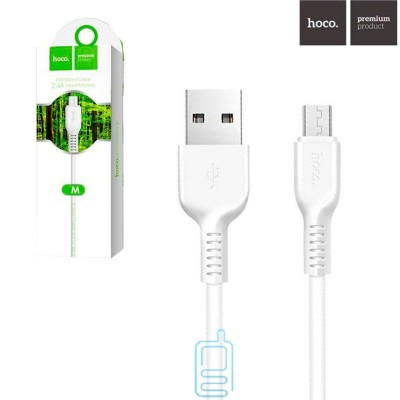 Usb Кабель-зарядка Micro Hoco X20 Flash 2.4A 2м силиконовый белый Usb Кабель-зарядка Micro Hoco X20 Flash 2.4A 2м силиконовый белый