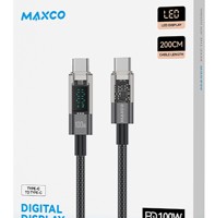 Usb Кабель-зарядка Type-C на Type-C Maxco MS03CC LED 100W 2м черный