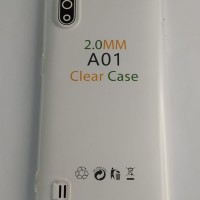 Чехол-накладка силикон 2.0мм Samsung Galaxy A01 прозрачный