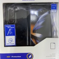 Чехол-накладка для Samsung Galaxy Z Fold 5 Raigor Inverse кожа черная