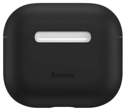Чехол Baseus Super Thin Silica Gel Case for AirPods 3 (WIAPPOD-CBZ01) черный Чехол Baseus Super Thin Silica Gel Case for AirPods 3 (WIAPPOD-CBZ01) черный