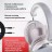 Стереонаушники Bluetooth полноразмерные Hoco W35 Max V5.3/45ч серебристые