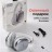 Стереонаушники Bluetooth полноразмерные Hoco W35 Max V5.3/45ч серебристые