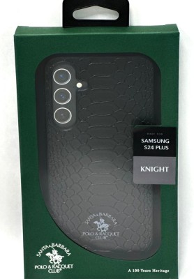 Накладка для Samsung Galaxy S24 Plus Santa Barbara под кожу чёрная Накладка для Samsung Galaxy S24 Plus Santa Barbara- стильный и практичный аксессуар, который помогает выделиться из толпы и придает индивидуальность вашему телефону. Благодаря своему противоскользящему покрытию, чехол на samsung s24 plus надежно зафиксируется в руках, а чехол плотно облегает его формы без добавления массы. А за счет специальных вырезов, вам предоставлен доступ ко всем функциям телефона, что позволяет вам без трудностей заряжать свой телефон.