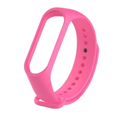 Ремешок для Xiaomi Mi Band 3/4 силиконовый розовый Ремешок для Xiaomi Mi Band 3/4 силиконовый розовый