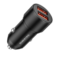 Автомобильное заряд. устр. Borofone BZ19 2USB 2.4A черное