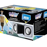 Акустическая система 2.0 Smartbuy Mini (SBA-2810) 2х2.5Вт пластик серебристая