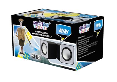 Акустическая система 2.0 Smartbuy Mini (SBA-2810) 2х2.5Вт пластик серебристая Акустическая система 2.0 Smartbuy Mini (SBA-2800) 2х2.5Вт пластик серебристая
