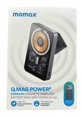 Powerbank магнитный с MagSafe Momax Q. Mag Power8 5000mAh IP108E черный 