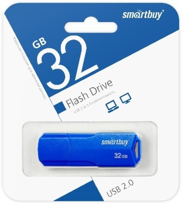 USB флеш накопитель Smartbuy 32GB Clue Blue (SB32GBCLU-BU) USB флеш накопитель Smartbuy 32GB Clue Blue (SB32GBCLU-BU)