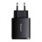 Зарядный блок 3в1 с быстрой зарядкой Baseus Super Si Quick Charger 2USB/1C 30W, черное, EU