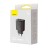 Зарядный блок 3в1 с быстрой зарядкой Baseus Super Si Quick Charger 2USB/1C 30W, черное, EU