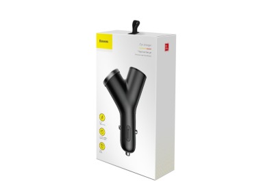 Автомобильное заряд. устр. + прикуриватель Baseus Y-type 2USB 3.4A CCALL-YX01 черное Автомобильное заряд. устр. + прикуриватель Baseus Y-type 2USB 3.4A CCALL-YX01 черное