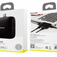 Переходник Baseus Fully Type-C на 4USB 2.0 (CAHUB-DW01) черный