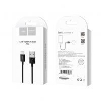 Usb Кабель-зарядка Type-C Hoco X23 Skilled 1м силиконовый чёрный
