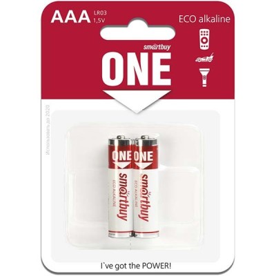 Батарейка алкалиновая Smartbuy ONE LR03/2B (24/240)  (SOBA-3A02B-Eco) Батарейка алкалиновая Smartbuy ONE LR03/2B (24/240)  (SOBA-3A02B-Eco)