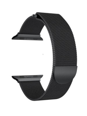 Сменный браслет для Apple Watch 38-40mm Milano №02 чёрный Сменный браслет для Apple Watch 38-40mm Milano №02 чёрный