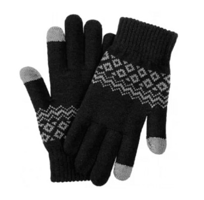 Перчатки Xiaomi Touchscreen Winter Wool Gloves чёрный Перчатки Xiaomi Touchscreen Winter Wool Gloves чёрный