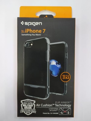 Чехол Spigen для i-Phone 7 Flip Armor, ультра - черный (042CS20844) Чехол Spigen для i-Phone 7 Flip Armor, ультра - черный (042CS20844)
