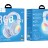 Стереонаушники Bluetooth полноразмерные Hoco W48 RGB синие