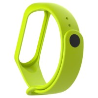 Ремешок для Xiaomi Mi Band 3/4 силиконовый салатовый