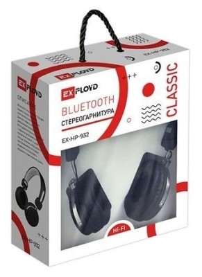 Стереонаушники Bluetooth полноразмерные Exployd EX-HP-932 BT4.0/6ч чёрный Стереонаушники Bluetooth полноразмерные Exployd EX-HP-932 BT4.0/6ч чёрный