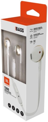Наушники-вкладыши JBL T205 золотые Наушники-вкладыши JBL T205 золотые