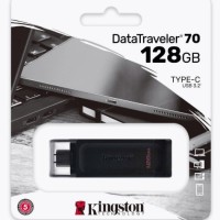 3.0/3.2 USB флеш накопитель Kingston DataTraveler 70 OTG USB Type-C 128GB (DT70/128GB) черный