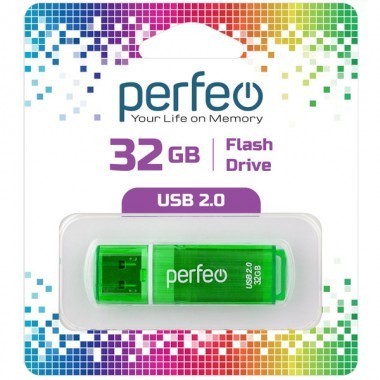 USB флеш накопитель Perfeo 32GB C13 Green USB флеш накопитель Perfeo 32GB C13 Green