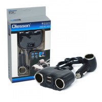 Разветвитель прикуривателя Olesson 1630 12/24В 3 гнезда + 2USB