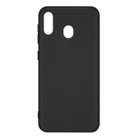 Чехол-накладка для Samsung Galaxy M20 силикон матовый чёрный