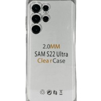Чехол-накладка силикон 2.0мм Samsung Galaxy S22 Ultra прозрачный