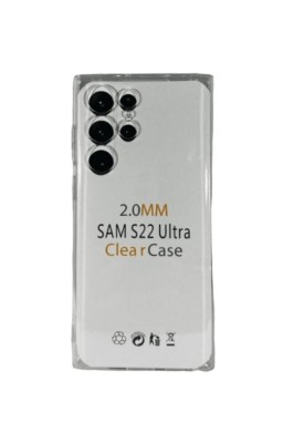 Чехол-накладка силикон 2.0мм Samsung Galaxy S22 Ultra прозрачный Чехол-накладка силикон 2.0мм Samsung Galaxy S22 Ultra прозрачный