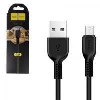 Usb Кабель-зарядка Micro Hoco X20 Flash 3м силиконовый чёрный