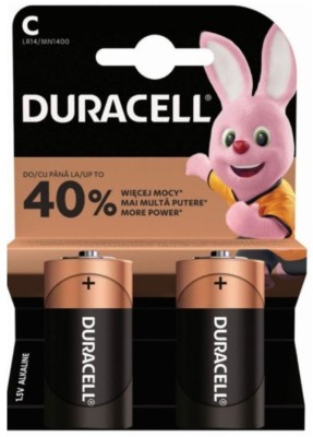 Батарейка алкалиновая Duracell Basic LR14 C/BL2 1.5V Батарейка алкалиновая Duracell Basic LR14 C/BL2 1.5V