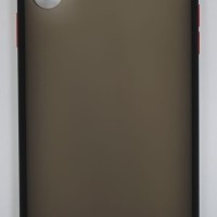 Накладка для i-Phone XS Max силикон матовая бока цветные черные